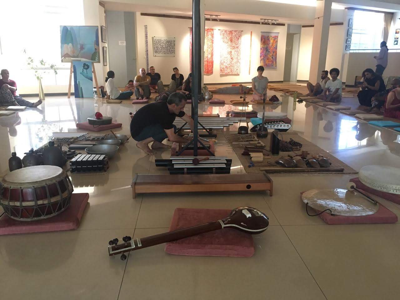 Auroville — sound healing session